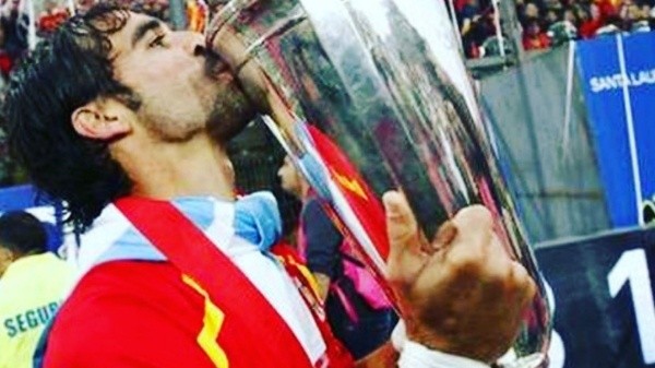 Sebastián Jaime campeón con Unión Española en 2013 | Foto: Captura.