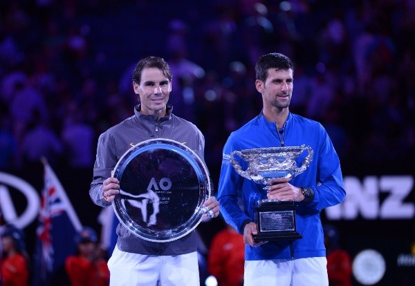 Nadal y Djokovic se enfrentaron en la final del Australian Open en 2019, instancia donde el serbio se impuso al español por 6-3, 6-2 y 6-3 en poco más de dos horas. (Foto: Getty)