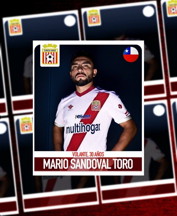 Curicó oficializó la contratación de Mario Sandoval. Foto: Curicó.