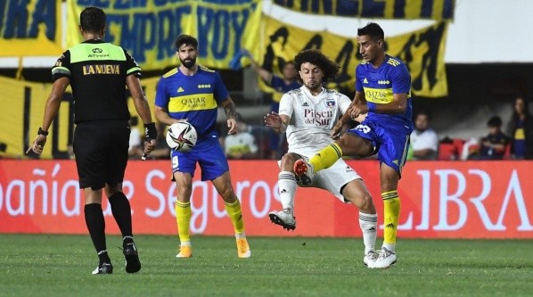 En pleno partido entre Colo Colo y Boca Juniors, el defensor Marcos Rojo sufrió un robo en su domicilio. Hasta ahora hay solo un detenido. Foto: Boca Juniors