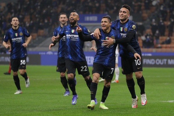 Vidal e Inter celebraron un nuevo gol de Alexis Sánchez.