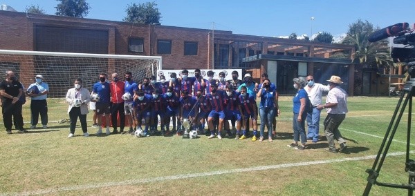 La premiación con el Atlético Chile