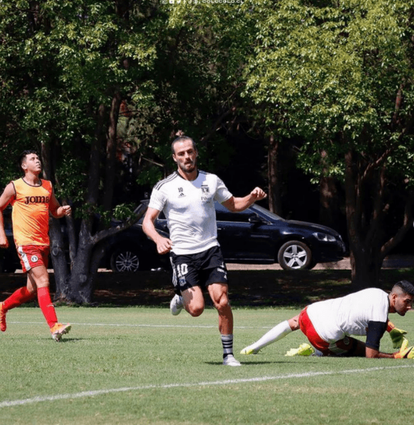 Santos anotó goles en los amistosos de Colo Colo en pretemporada. Foto: Colo Colo