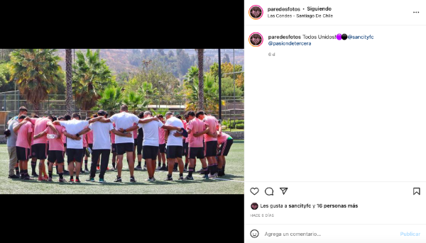 Santiago City se enfoca con todo en el inicio de la temporada 2022 de la Tercera B del fútbol amateur chileno. (Foto: Captura Instagram)