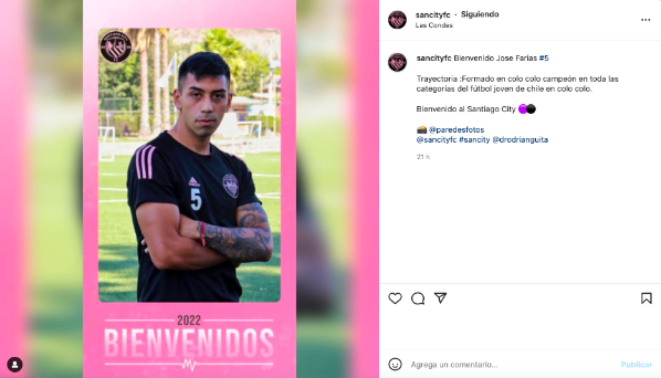 A través de sus redes sociales Santiago City anunció la llegada de varios fichajes. (Foto: Captura Instagram)