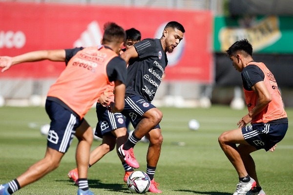 La selección chilena se pone a trabajar en Juan Pinto Durán. (Fotos: Comunicaciones ANFP)
