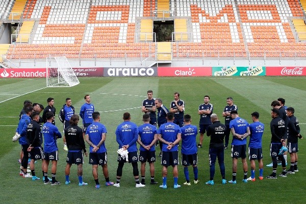 La selección ya está trabajando en Calama. Foto: Carlos Parra / ANFP