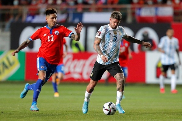 Chile se fue abajo al descanso ante Argentina. | Foto: Getty Images