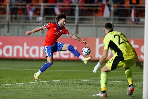 Chile intentó pero no pudo vencer a Argentina en Calama. La Roja complicó mucho su aventura en las eliminatorias. Foto: Carlos Parra, ANFP.