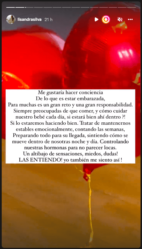 Lisandra Silva no aguanta más y se desahoga en medio de su embarazo.()