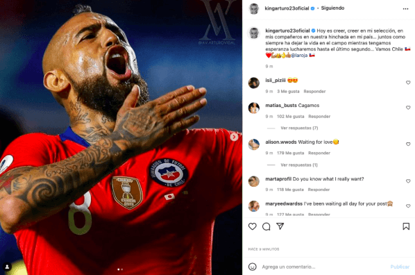 El mensaje de Arturo Vidal previo al duelo de Chile con Bolivia