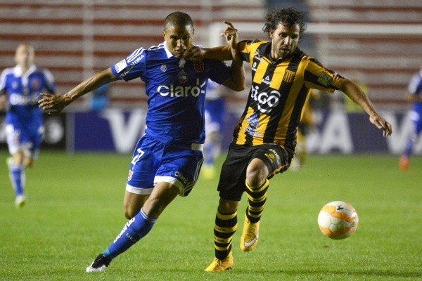 Leandro Benegas anotó el primer gol del partido
