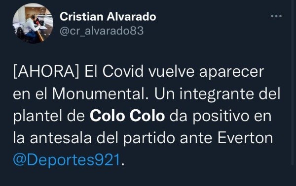 El mensaje de Cristian Alvarado de Deportes en Agricultura