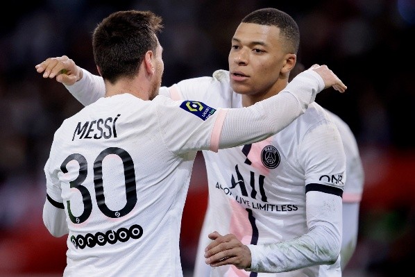 Messi y Mbappé fueron dinamita ante el Lille (Getty)