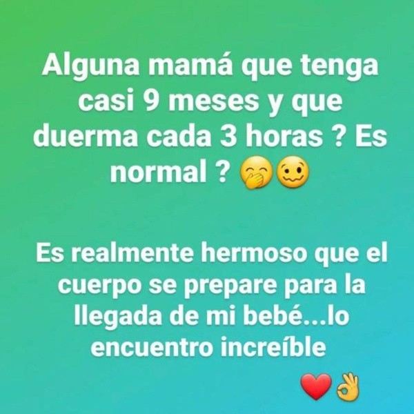 Rosemarie en preocupada por su embarazo en la etapa final.(1)