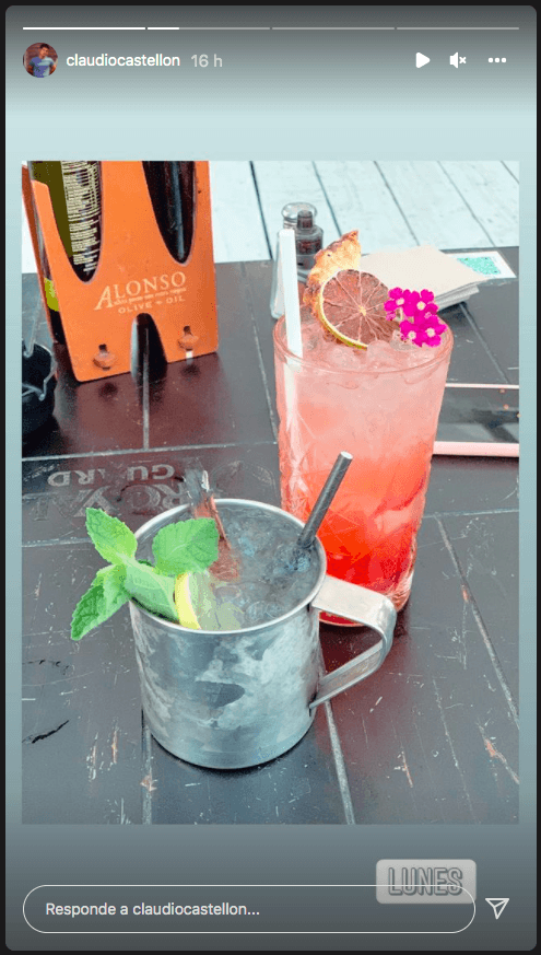 Valdivieso y Castellón comparten sus primeras muestras de amor.(2)