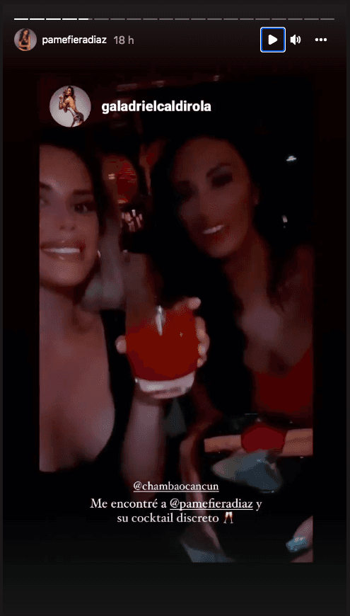 Pamela Díaz y Gala Caldirola terminaron carreteando juntas en Cancún.(1)