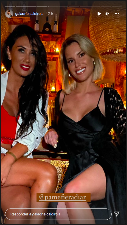 Pamela Díaz y Gala Caldirola terminaron carreteando juntas en Cancún.(4)