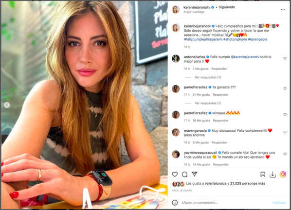 Karen Bejarano lanza emocionante reflexión al cumplir 37 años.(2)