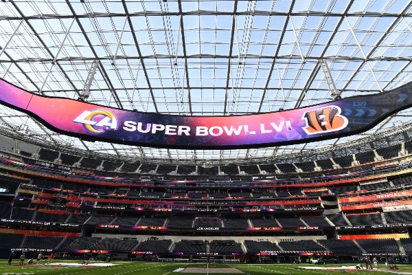 El SoFi Stadium está listo para recibir el Super Bowl LVI. (Foto: Getty)