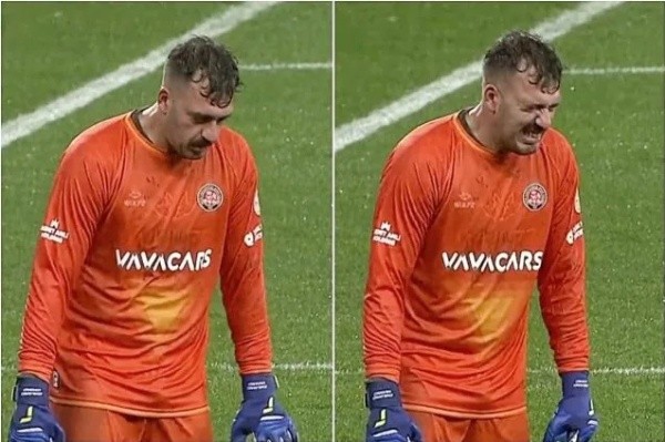 El italiano fue víctima del viento y la lluvia en Estambul.