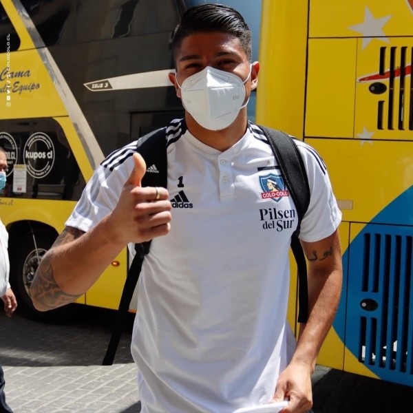 El meta Cortés llega con confianza al duelo. Foto: Colo Colo