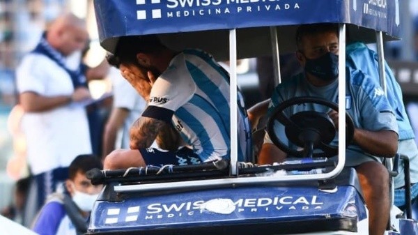Mena era figura de Racing hasta que salió lesionado (Foto: Getty)