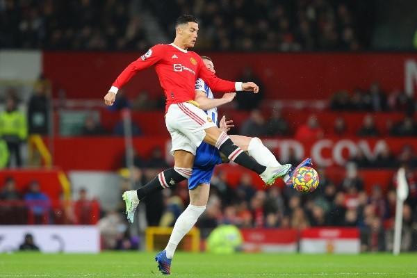 Cristiano Ronaldo marcó el 1-0 del United sobre el Brighton y ayudó a su equipo a conseguir una importante victoria. (Foto: Getty)