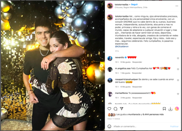 Pololo le hizo una oda a Kel Calderón este 14 de febrero.(1)