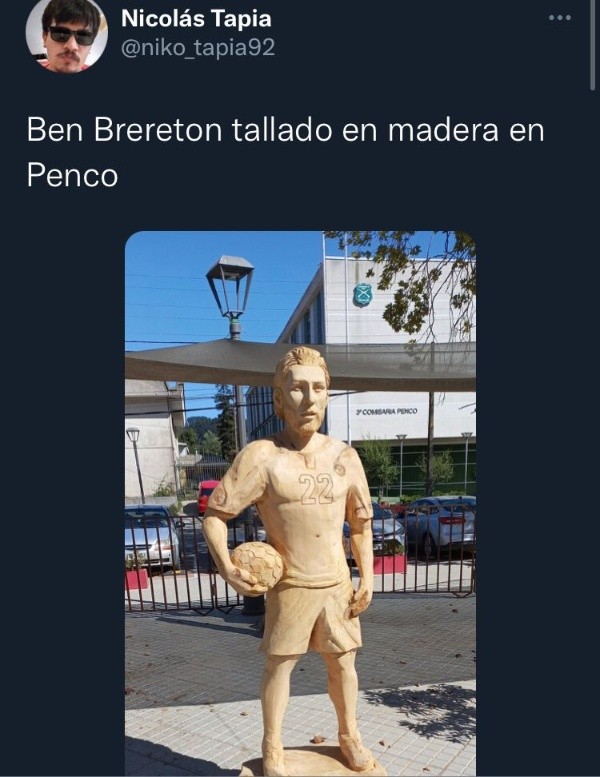 El mensaje y fotografía en redes sociales.