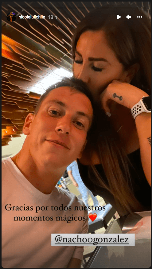 Luli celebra actual romance con futbolista chileno.(1)