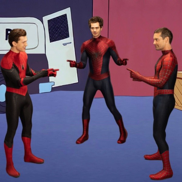 Spider-Man: No Way Home | Meme apuntando con Tobey Maguire, Andrew Garfield  y Tom Holland | FOTO HD, WALLPAPER