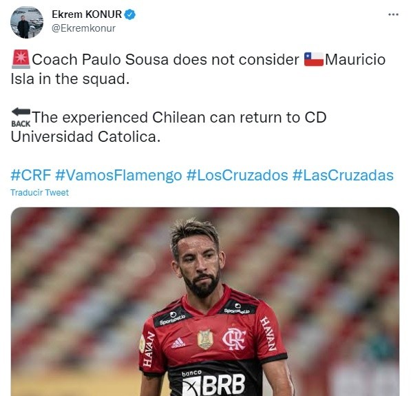 El mensaje del posible cambio de equipo de Isla