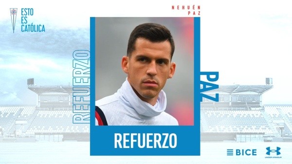 Nehuén Paz es futbolista cruzado por cuatro años. (Foto: @Cruzados)