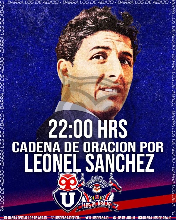 En la noche del domingo hubo convocatoria para orar por la salud de Leonel Sánchez.
