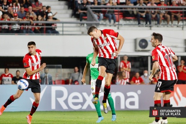 Polémico gol del 1-0 para Estudiantes de La Plata contra Audax Italiano en la revancha de Copa Libertadores. (Foto: Estudiantes)
