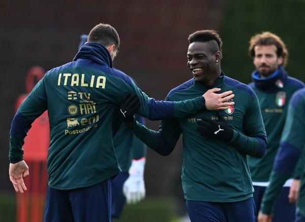 Balotelli entrenó junto a la selección italiana en enero (Getty)
