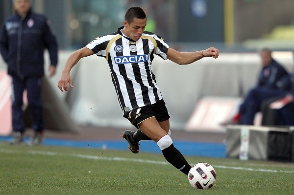 Alexis Sánchez dio sus primeros pasos en Europa con la camiseta del Udinese. Foto: Getty Images