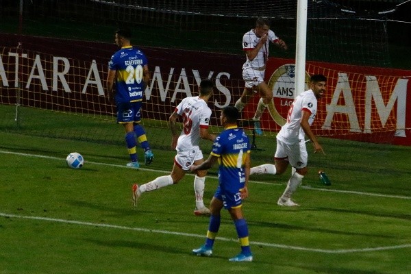 Gol de Matías Pellegrini y triunfo de Estudiantes en la ida contra Everton por Copa Libertadores.