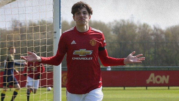 Garnacho es sensación en la sub 19 de los Red Devils.
