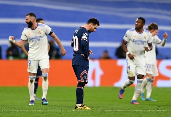 Lionel Messi vivió un nuevo fracaso en el PSG. A la eliminación en la Copa de Francia se suma la de Champions League ante el Real Madrid. Foto: Getty Images