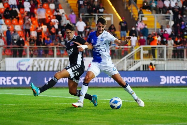 Pablo Solari se lució en el estadio Zorros del Desierto para ayudar a Colo Colo a conseguir un importante triunfo ante Antofagasta. (Foto: Guillermo Salazar)