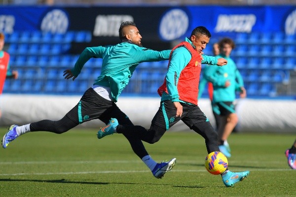 Arturo Vidal y Alexis Sánchez han jugado a gran nivel, pero ni así son considerados como titulares por Simone Inzaghi en el Inter de Milán. Foto: Getty Images