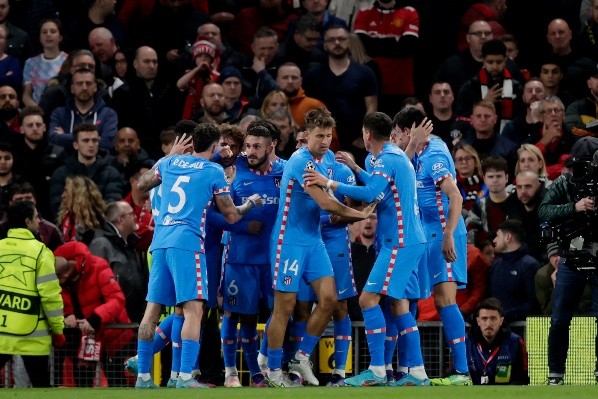 Atlético de Madrid eliminó al Manchester United de la Champions League y enmudeció a Old Trafford. Foto: Getty Images