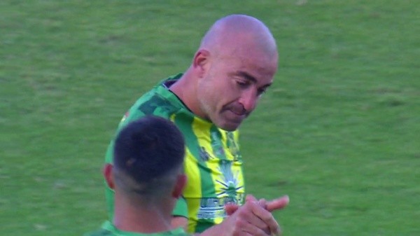 El trasandino no pudo ocultar su emoción tras volver a marcar un gol.