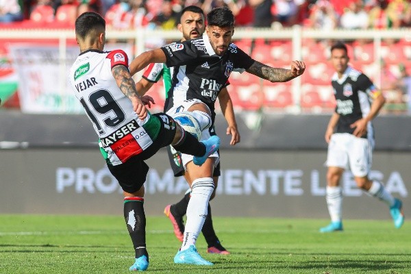 Juan Martín Lucero sumó dos goles y una asistencia ante Palestino. | Foto: Agencia Uno
