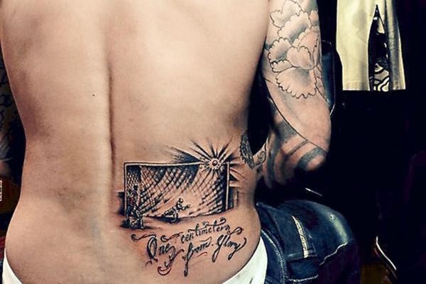 El tatuaje que Pinilla se hizo el 2014 tras el Mundial