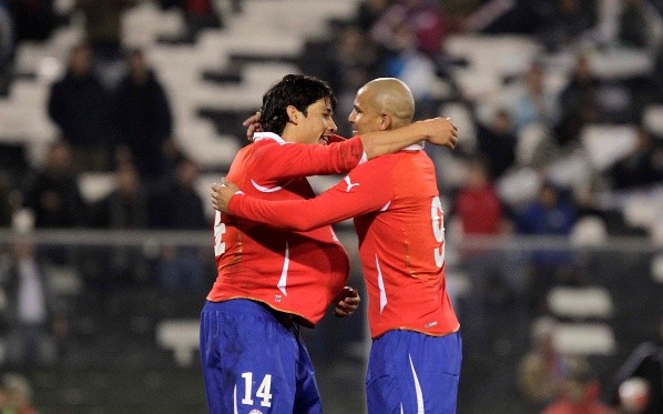 Suazo y Fernández compartieron en Colo Colo, la Roja y ahora en La Serena (Agencia Uno)