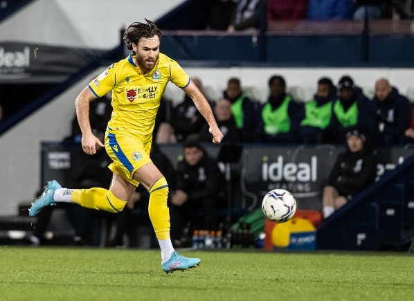 WEST BROMWICH, ENGLAND - FEBRUARY 14: Blackburn Rovers' Ben Brereton breaks during the Sky Bet Championship match between West Bromwich Albion and Blackburn Rovers at The Hawthorns on February 14, 2022 in West Bromwich, England. (Photo by Andrew Kearns - CameraSport via Getty Images)-Not Released (NR) EDITORIAL USE ONLY. No use with unauthorized audio, video, data, fixture lists, club/league logos or 'live' services. Online in-match use limited to 120 images, no video emulation. No use in betting, games or single club/league/player pub