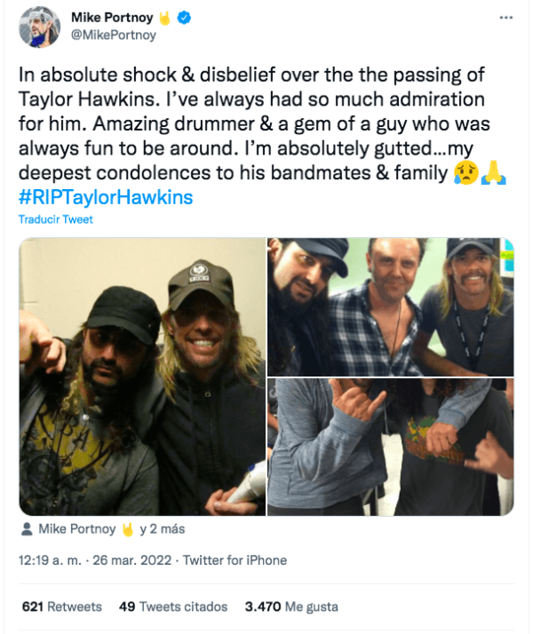 Las reacciones ante la muerte del baterista de Foo Fighters.(1)